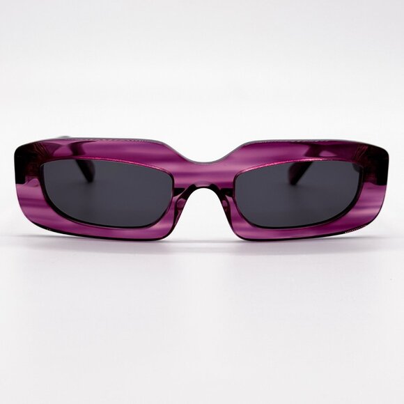 NEW OFF-WHITE OERI13C RENTON 3707 SUNGLASSES WOMEN OVAL PURPLE - Picture 3 of 9